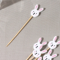 Шпажки Доляна &laquo;Пасхальные зайчики&raquo;, 12 см, набор 25 шт
