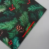 Пакет подарочный новогодний ламинированный, &laquo;Шишки&raquo; , 33&times;10&times;42.5 см