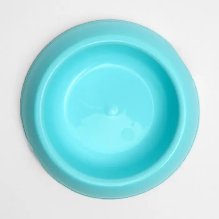 Миска для кошек и собак 200 мл, 14,5 х 3 см, голубой