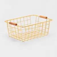 Корзина для хранения "Голден" 24.5*18*10 см, цвет золотой