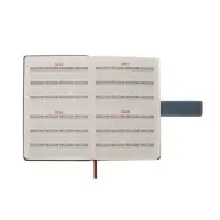 Ежедневник недатированный формат А5, с хлястиком, 128л, линия, пвх, Индиго