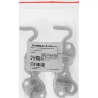 Крючок ветровой LOCKLAND KV001, L=100 мм, нержа, цвет хром, 2 шт