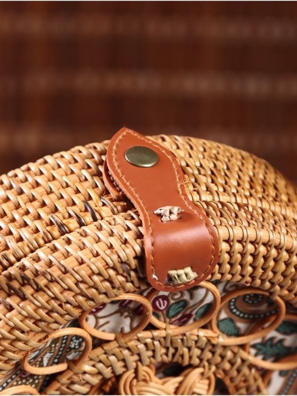 Сумка плетеная ротанг "Мандала" МИКС 20х6х70 см