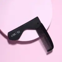 Расчёска складная &laquo;QF&raquo;, 17,5/9,7 &times; 3 см, цвет чёрный