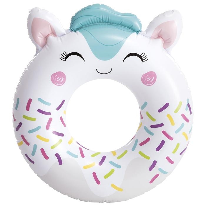 Круг для плавания &laquo;Милые зверята&raquo;, 84 (91) см х 76 см, от 8 лет, до 40 кг, 59266NP, цвет МИКС