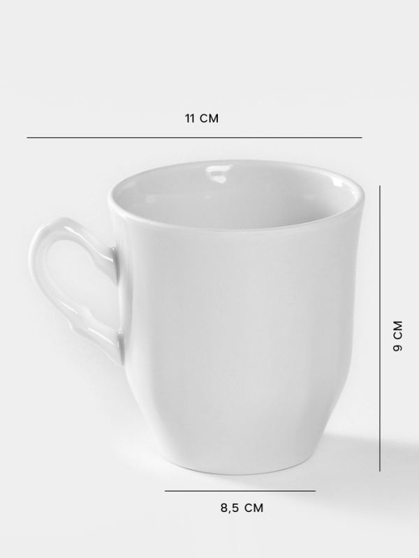 Кружка фарфоровая &laquo;Школьная. Бельё&raquo;, 250 мл