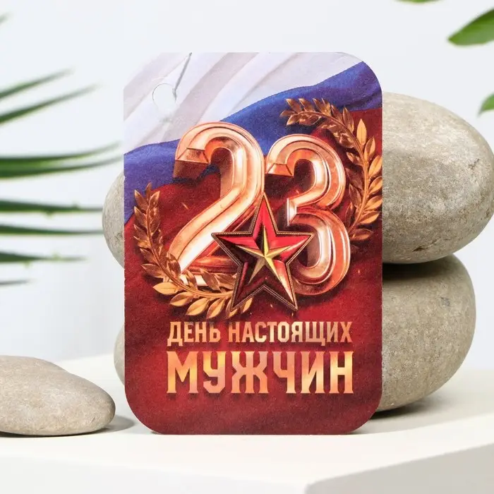Ароматизатор в машину &laquo;23 Февраля&raquo;, аромат новая машина
