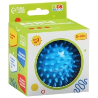 Мяч массажный ONLYTOP &laquo;Ёжик&raquo;, d= 9 см, цвет голубой