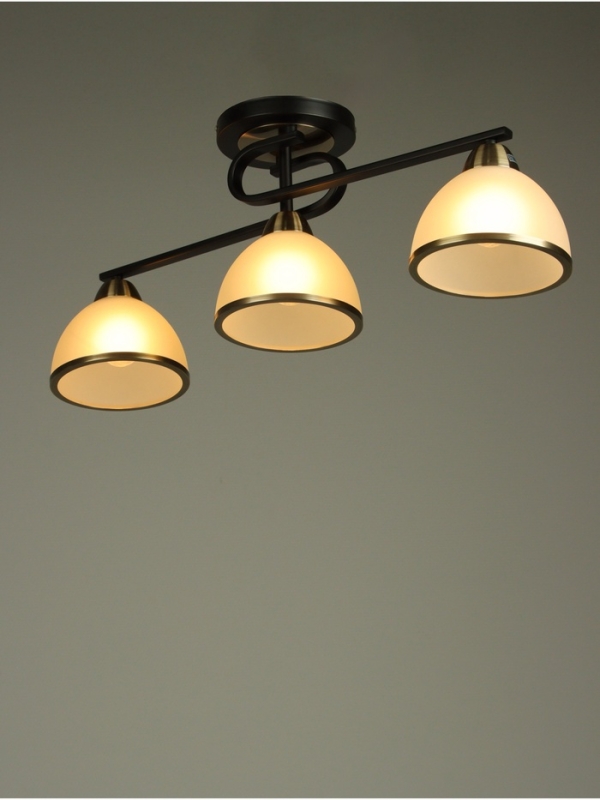 Люстра "Рендо" 3хЕ27 40Вт черно-бронзовый 61х15х23 см