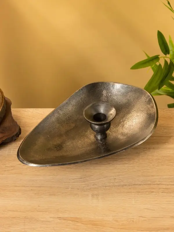 Подсвечник "Средневековье" алюминий 25,5х18х7,5 см