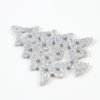 Декор "Серебряные елочки", набор 6 шт.