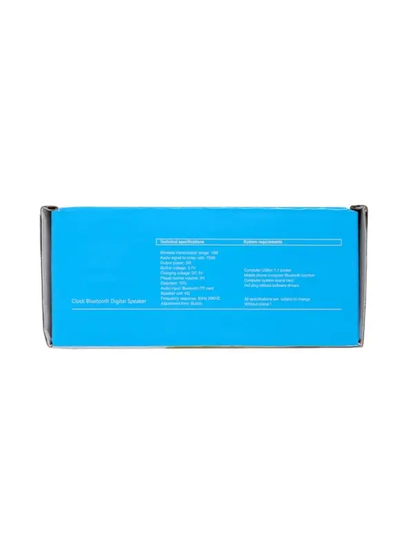 Часы - будильник электронные настольные: колонка, bluetooth, tf-карта, 8.5*3.9*5.2 см, USB   1091213