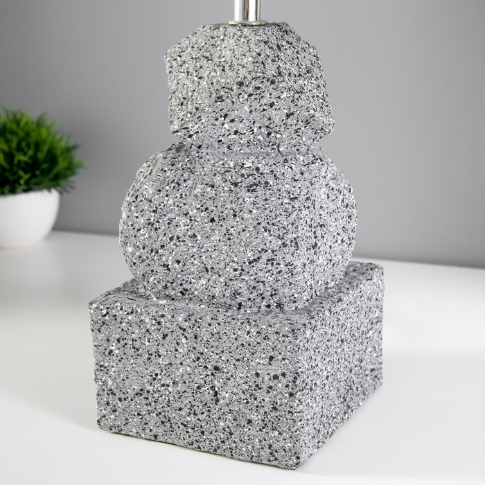 Настольная лампа "Баланс" Е14 40Вт серый 22х22х40 см RISALUX