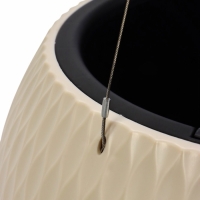 Кашпо "Жемчужина" 7л подвесное, бежевый