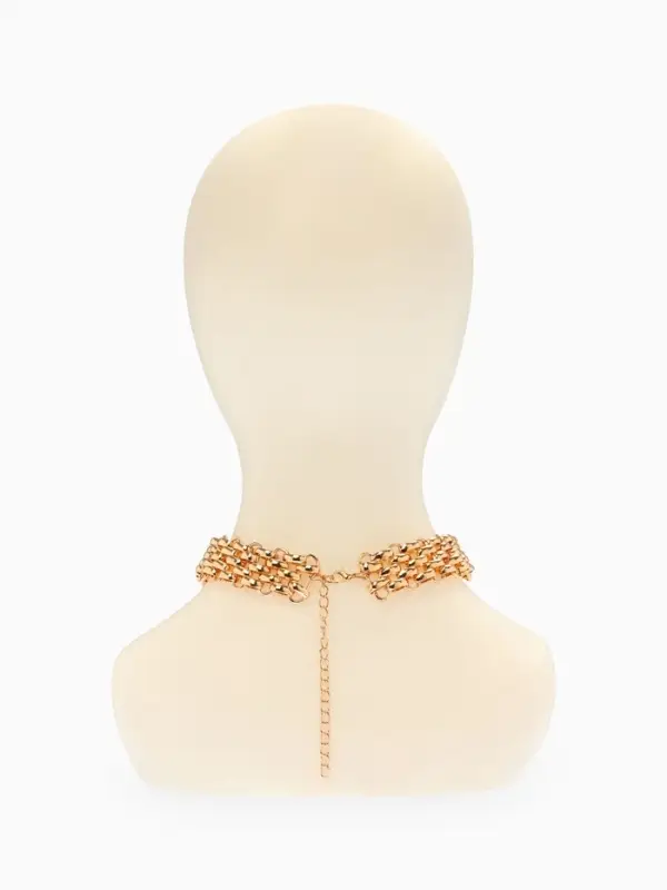 Колье-чокер "Кальчуга", цвет золото