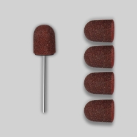 Набор для аппаратного маникюра и педикюра, основа, колпачки 5 шт, d 13 &times; 19 мм, абразивность 120