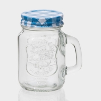 Банка стеклянная для хранения сыпучих продуктов &laquo;Баночка&raquo;, 100 мл, с металлической крышкой, цвет МИКС