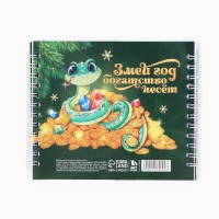 Блокнот новогодний двойной на гребнях &laquo;Поймай удачу за хвост&raquo;