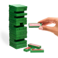 Новогодняя падающая башня &laquo;Новый год!&raquo;, 54 бруска и наклейки, 6+