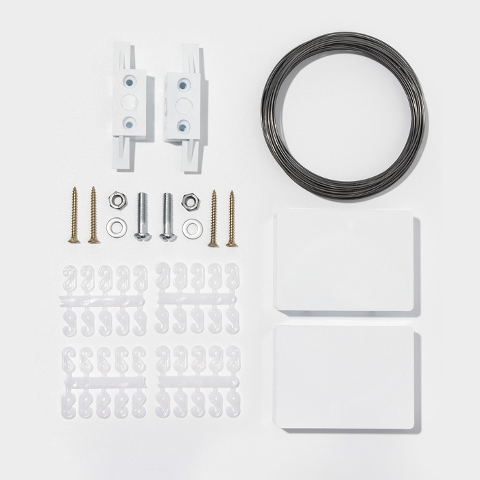 Карниз - струна, двухрядный, 5 м, пластиковый крючок