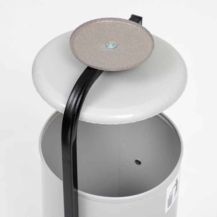 Урна уличная &laquo;Космос&raquo; 21 л, 32 х 82,5 х 28,5 см, серая, бак 0,6 мм