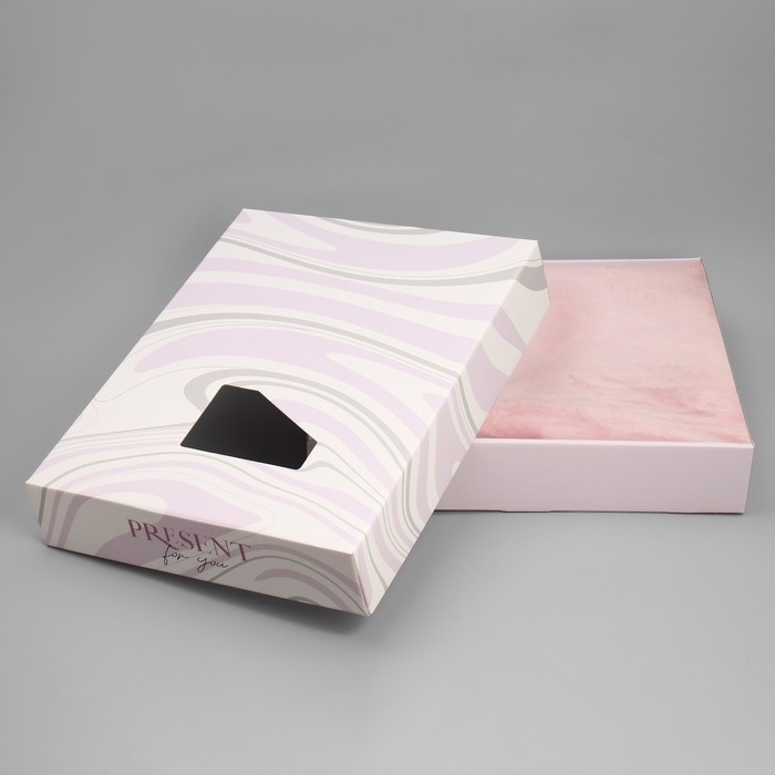 Коробка подарочная под постельное бельё, упаковка, &laquo;Текстура&raquo;, 47 х 37 х 8.8 см