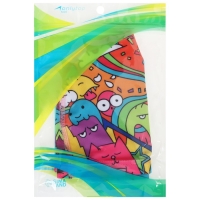 Шапочка для плавания детская ONLYTOP &laquo;Дудл&raquo;, тканевая, обхват 46-52 см