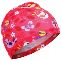 Шапочка для плавания детская ONLYTOP &laquo;Птички&raquo;, тканевая, обхват 46-52 см