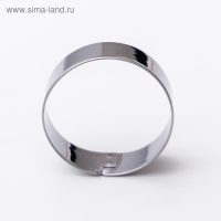 Набор форм для печенья Доляна &laquo;Круг&raquo;, 5 шт: 3,1 см, 3,6 см, 4 см, 4,6 см, 5 см, цвет серебристый