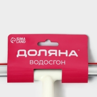 Водосгон Доляна, 25&times;20 см, пластиковая ручка, силиконовый сгон