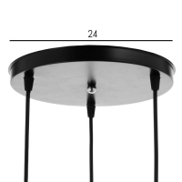 Люстра BayerLux Подвес BayerLux 4111/3 3х40Вт Е27, черный, d=13,5 см, h=10,5 см