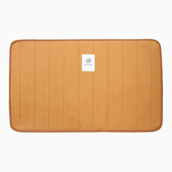 Коврик для ванной Этель Basic, цв. светло-коричневый, 50х80 см