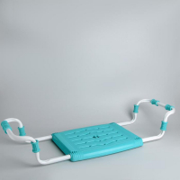 Сиденье для ванны раздвижное, 35&times;29 см, цвет бирюза