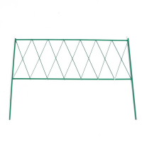 Ограждение декоративное, 70 &times; 482 см, 5 секций, металл, зелёное, &laquo;Буби&raquo;