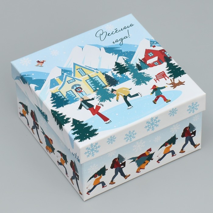 Набор подарочных коробк 6 в 1 &laquo;С Новым годом&raquo;, 10 х 10 х 6 &ndash; 20 х 20 х 11 см, Новый год