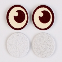 Глаза, набор 50 шт., размер 1 шт. &mdash; 1,6 &times; 1,2 см