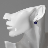 Серьги со стразами &laquo;Конфетти&raquo; каникулы круг, цвет МИКС в серебре