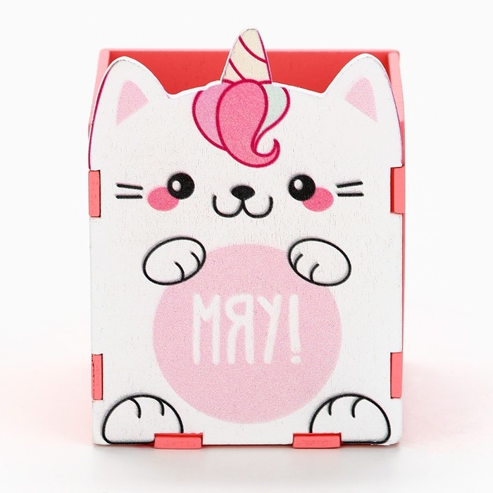 Органайзер для канцелярии &laquo;Мяу!&raquo; кот-единорог