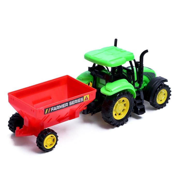 Трактор инерционный &laquo;Фермер&raquo; с прицепом