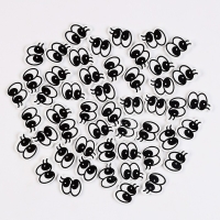 Глаза, набор 50 шт., размер 1 шт. &mdash; 2 &times; 1,6 см, цвет чёрный