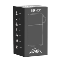 Термос для еды, для чая "Мастер К.", 550 мл, сохраняет тепло 12 ч, 17 х 11 см