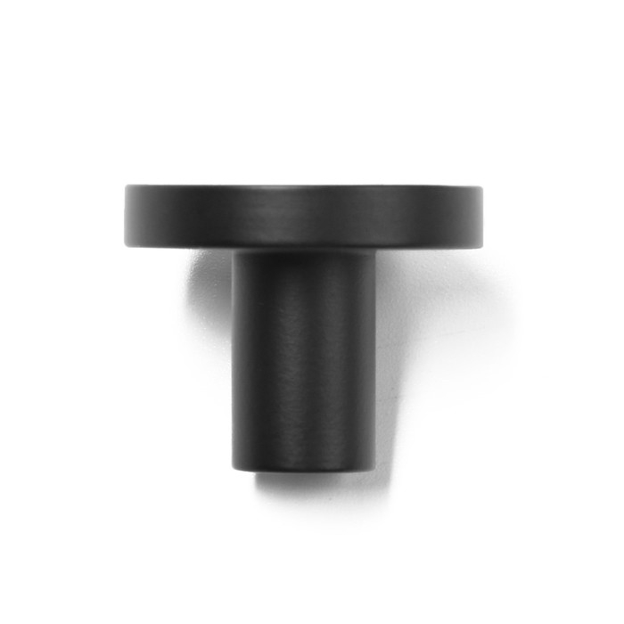 Ручка-кнопка CAPPIO, d=25 мм, h=20 мм., латунь, цвет черный