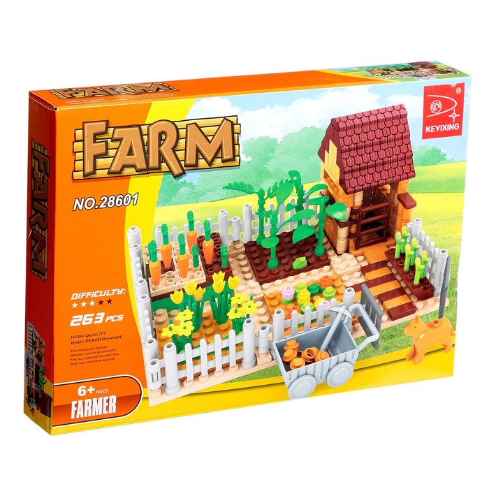 Конструктор Ферма «Садовый участок», 263 детали Конструктор Ферма «Садовый участок», 263 детали