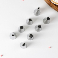 Набор насадок кондитерских KONFINETTA, 2,5&times;5,3 см (для начинки - 9&times;2,5 см), 8 шт