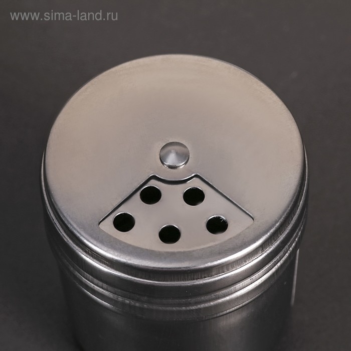 Солонка из нержавеющей стали &laquo;Элиас&raquo;, 150 мл, 5,4&times;7,5 см