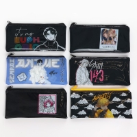 Пенал школьный мягкий плоский 9,5 х 20,5 ПВХ &laquo;1 сентября: Anime&raquo; МИКС