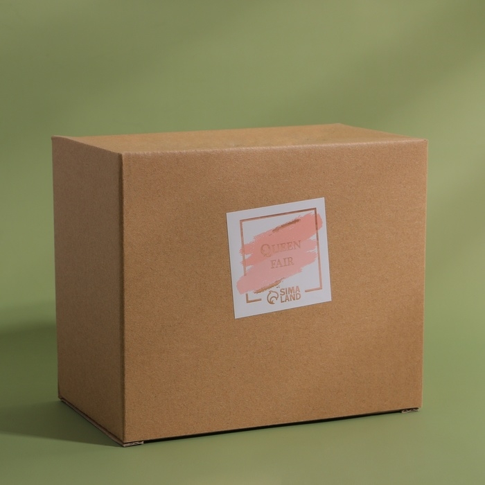 Органайзер для ватных палочек и дисков &laquo;BAMBOO&raquo;, с крышкой, 12 &times; 8,5 &times; 11 см, в картонной коробке, цвет прозрачный/коричневый