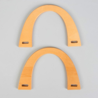 Ручки для сумки деревянные, 11 &times; 16,5 см, 2 шт, цвет бежевый