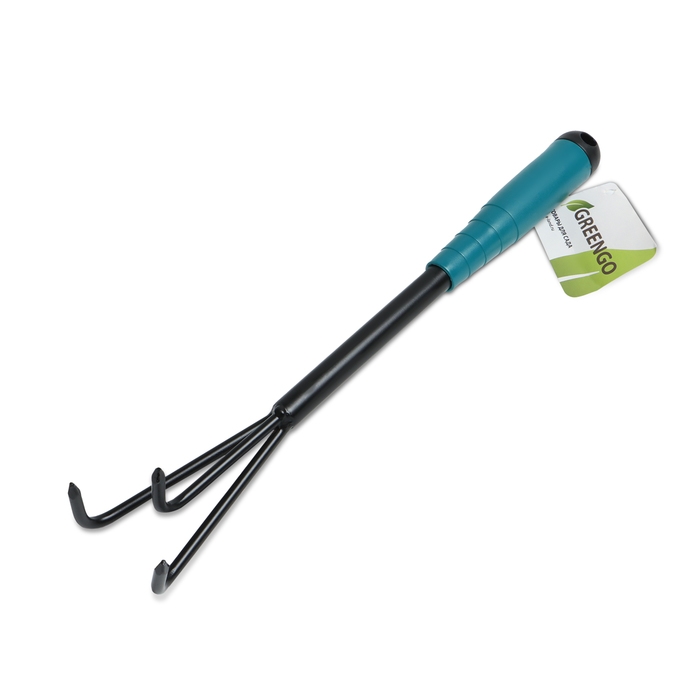 Рыхлитель Greengo, длина 36 см, 3 зубца, пластиковая ручка