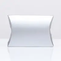 Коробка складная, подушка, серебреная, 11 х 8 х 2 см